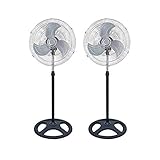 VENTILADORES DE PIE DE 18” | Altura regulable | 3 velocidades | Base estable |...