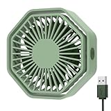 Bigqin Ventilador USB Silencioso, Ventilador Portatil de 3 Velocidades, 360...